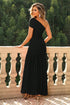 'Maelys' One-Shoulder Ruched Maxi Dress - Celes Fashion